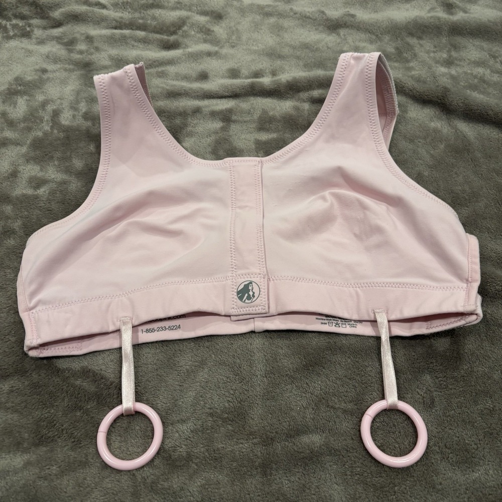 Masthead Surgical Bra Elizabeth Pink Rings Size Small